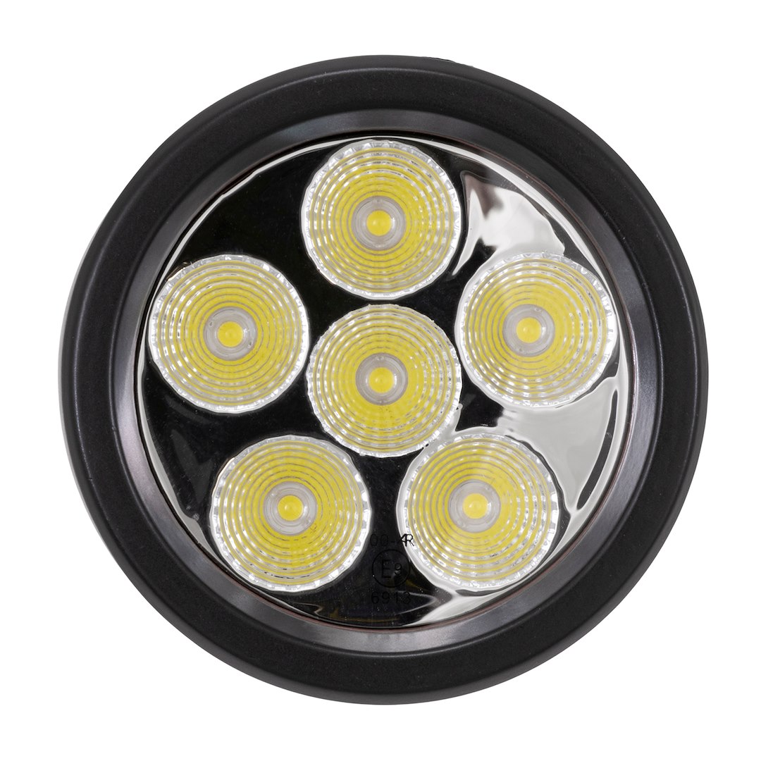 TrailFX 3RNDF1 3-inch Round Amber LED Signal Light with Black Housing