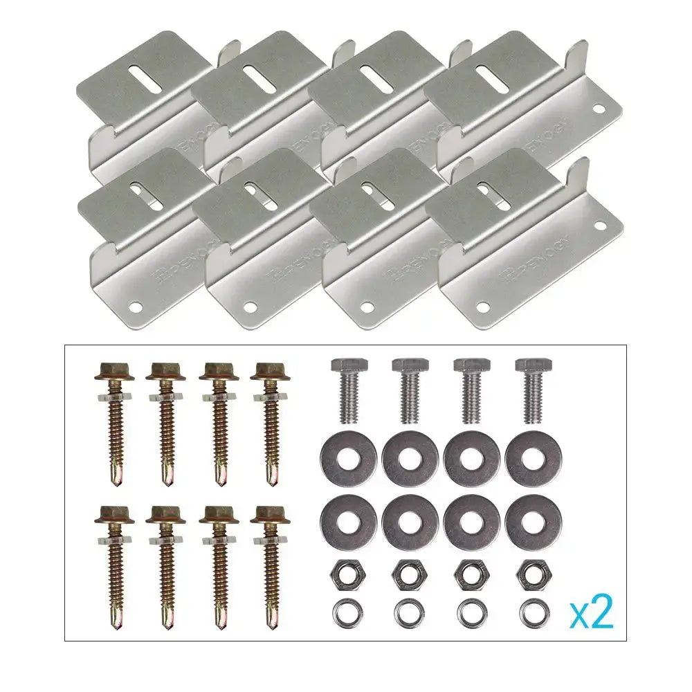 Renogy Z-Bracket Mount Kit 2-Pack for Solar Panel Installation