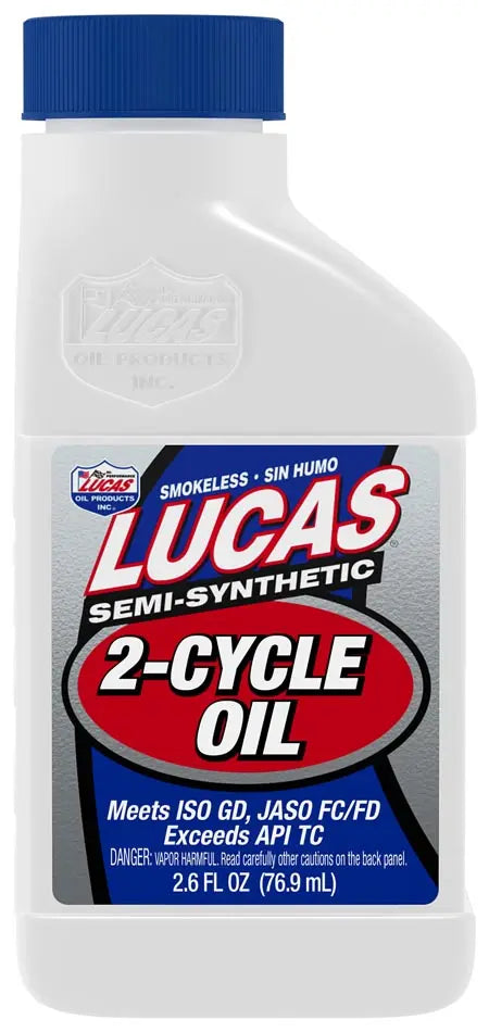 Lucas Oil Semi-Synthetic 2-Cycle Oil Part #10058 - High-Performance Lubricant for Small Engines