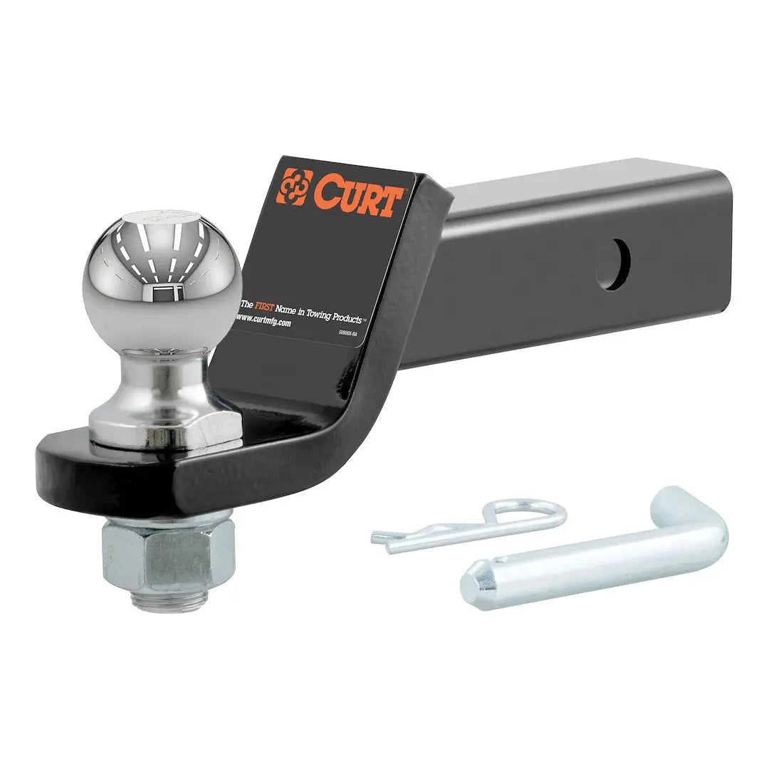 CURT Manufacturing 45036 2-Inch Drop Loaded Ball Mount for Towing