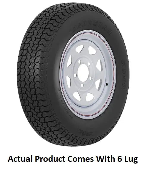 Americana ST225/75D15 D/6H SPK White Steel Wheel K5 - Heavy-Duty Tire and Wheel Combination