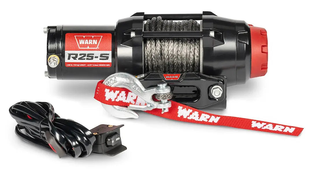 WARN IND. R25-S Synthetic Rope Winch - Reliable Off-Road Recovery