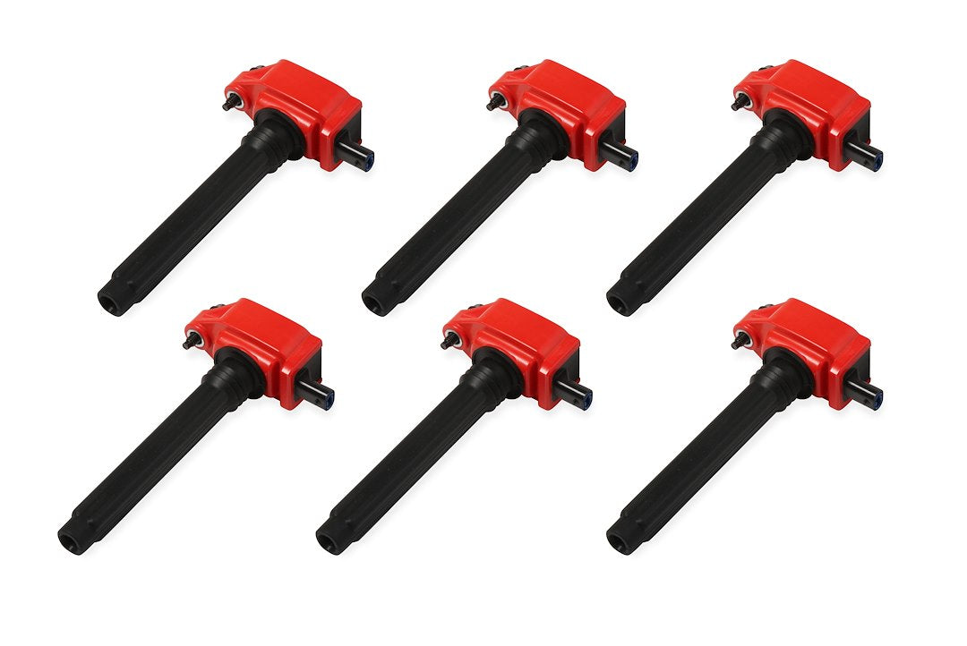 MSD Co. Chrysler V6 Red Ignition Coils (Part #82736) for 2011-2016 Vehicles