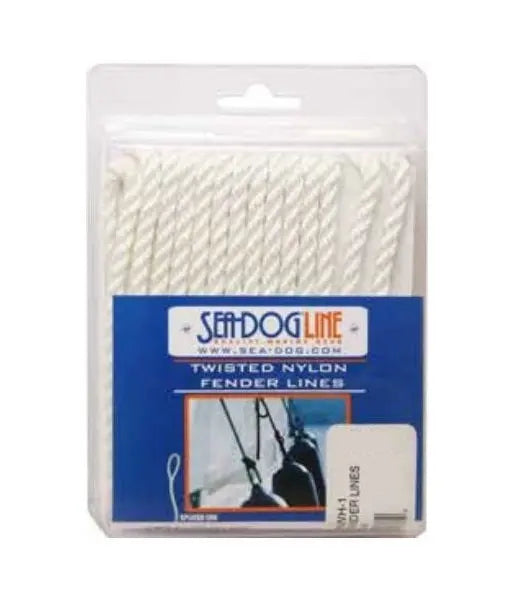 Sea Dog Double Braided Fender Line 3/8" – Durable Marine Dock Line for Boats