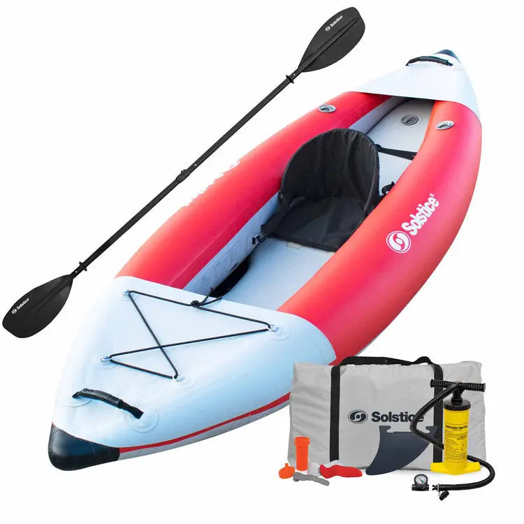 Solstice Water FLARE 1 Whitewater Kayak Full Kit – Compact and Durable Watercraft for Adventure