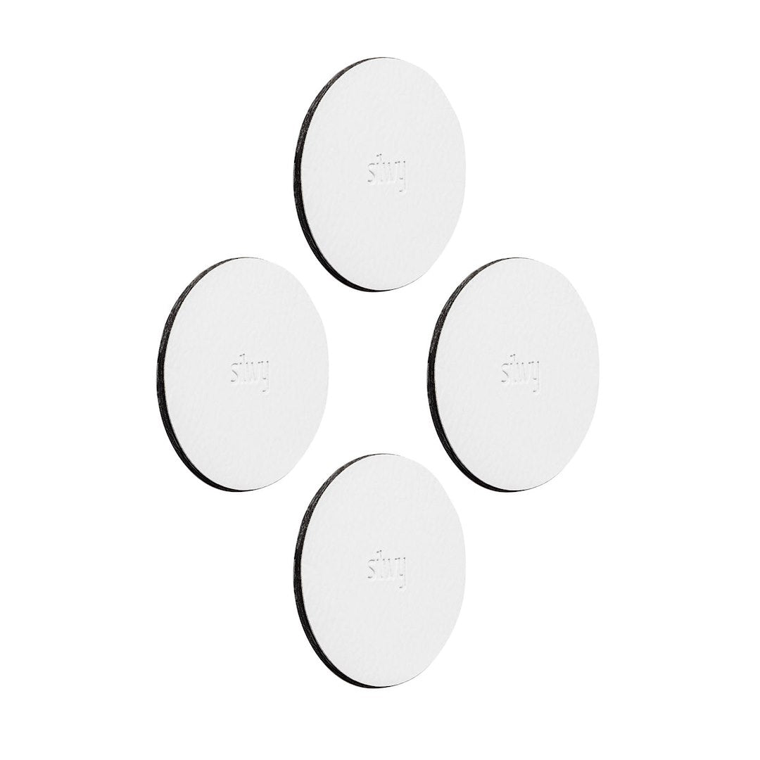 SILWY MAGNET U00003KW4 Metal Nano-Gel Pads, 2 Inches, White