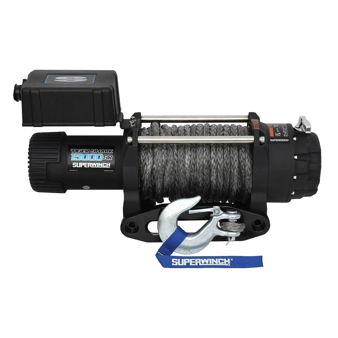 Superwinch Tigershark 15000SR Electric Winch - Heavy Duty 15,000 lbs Capacity