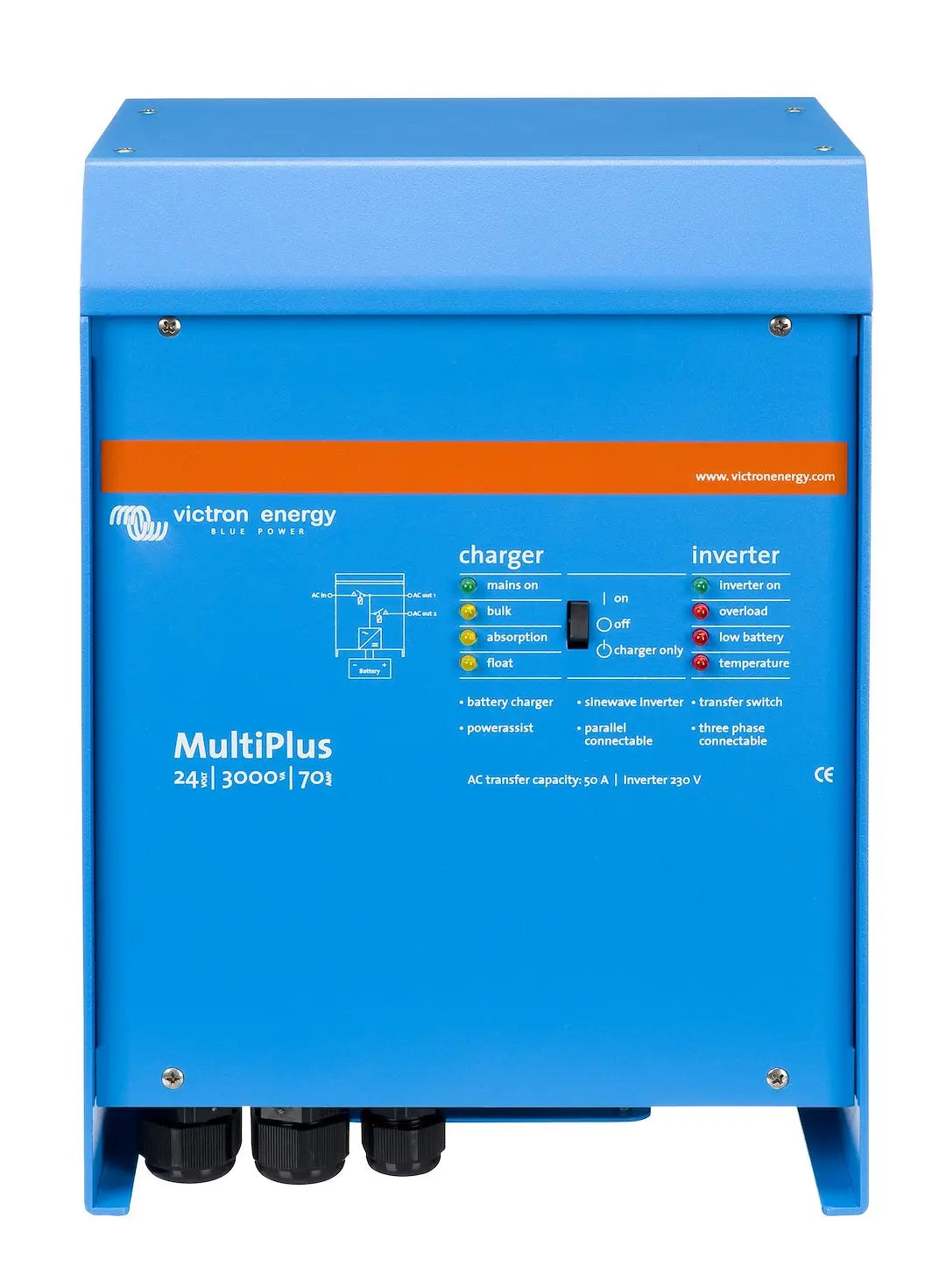 Victron Energy 755.INV/CHGR Multi+ 24V 3000VA Power Inverter and Charger