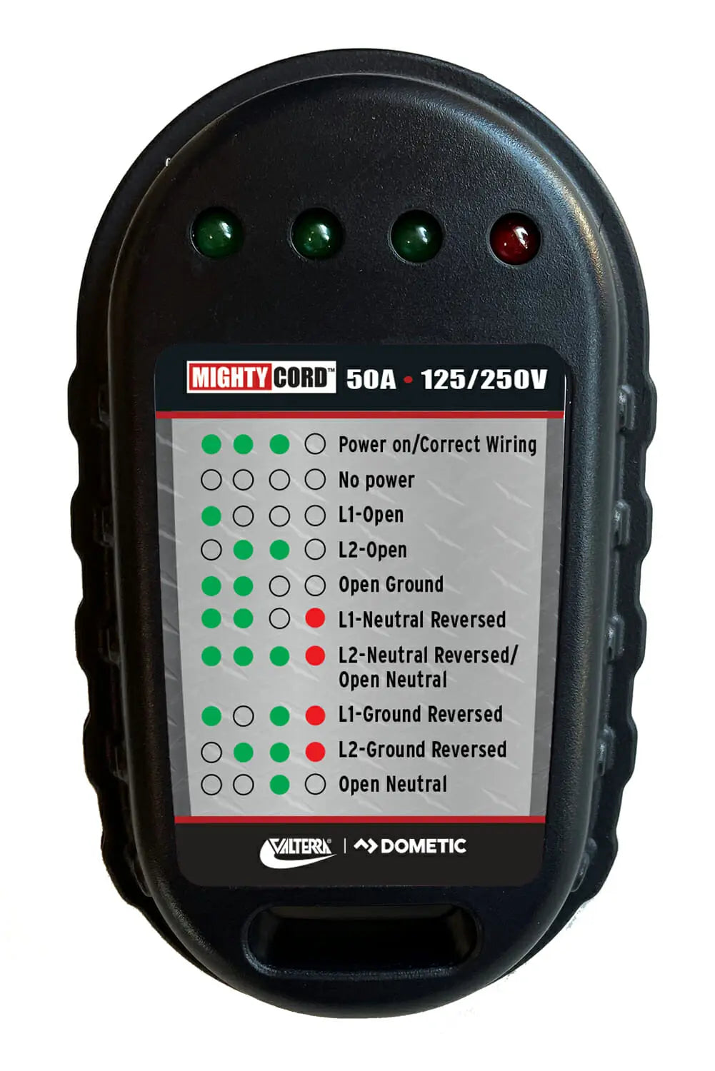 Valtierra LLC 50A RV Circuit Tester (Part A1050CTVP) for Safe Electrical Diagnostics