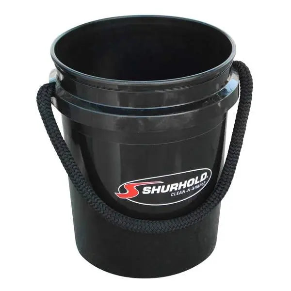 SHURHOLD IND 2452 5-Gallon Black Bucket for Heavy-Duty Use