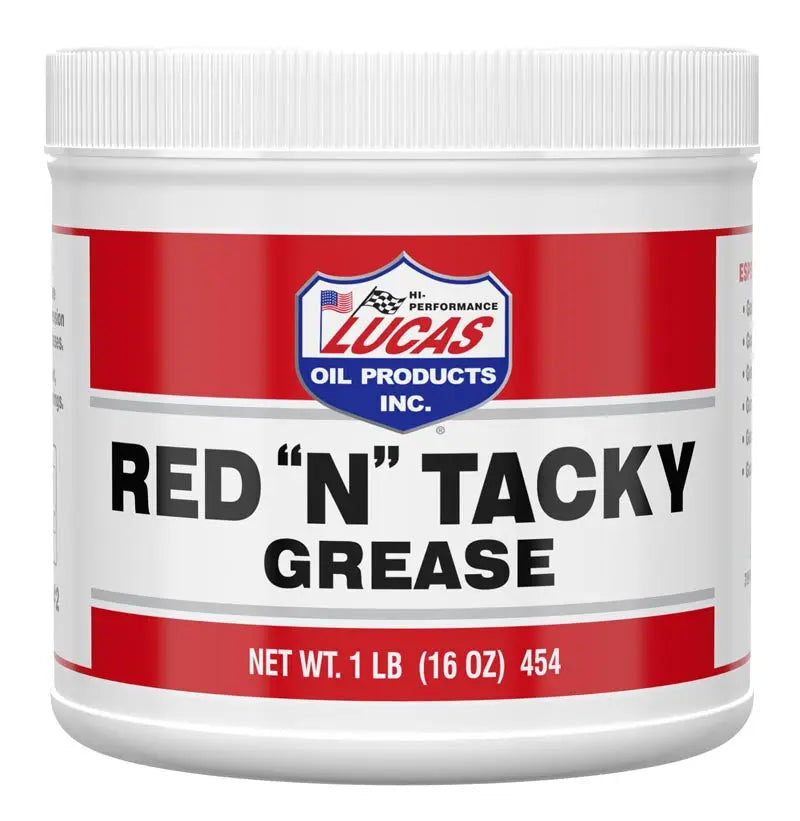 Lucas Oil Red 'N' Tacky Grease - 12 Pack, Part Number 10574