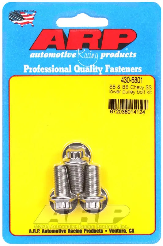 ARP LWR Pulley Bolt Kit - Part Number 4306801