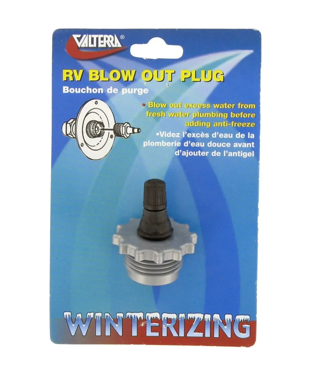 Valterra LLC P23508VP Blow Out Plug Schrader Valve for RV and Marine Applications