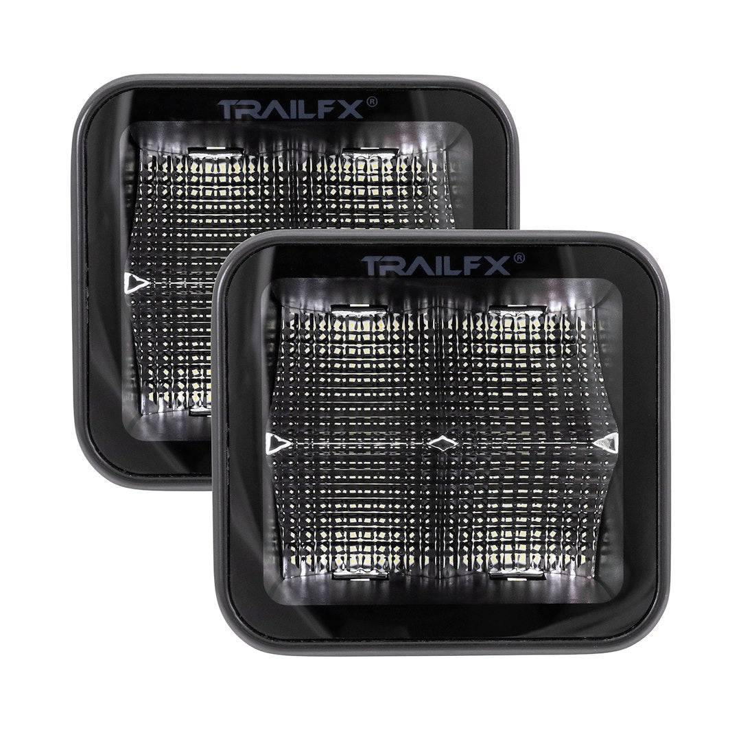 TrailFX 2X2 Pod 4x5W Flat Black LED Light Cover (Part #2X2BKF2)