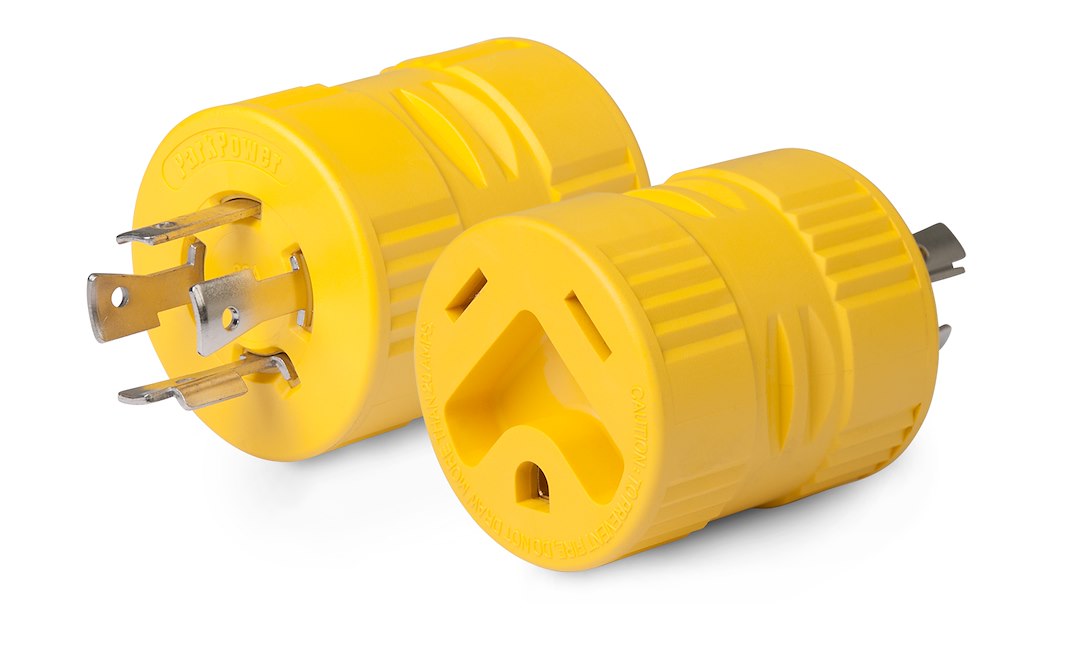 Marinco 128A 20A 4-Prong Generator Adapter for RV and Marine Applications