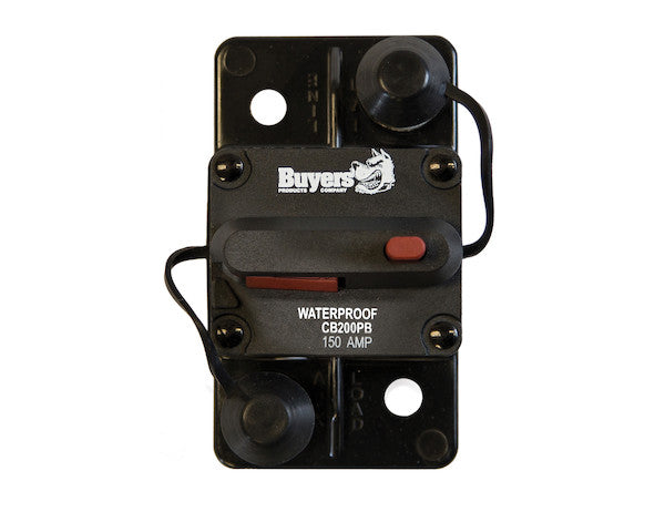 Buyers Prod CB151PB 150 Amp Push-to-Reset Circuit Breaker