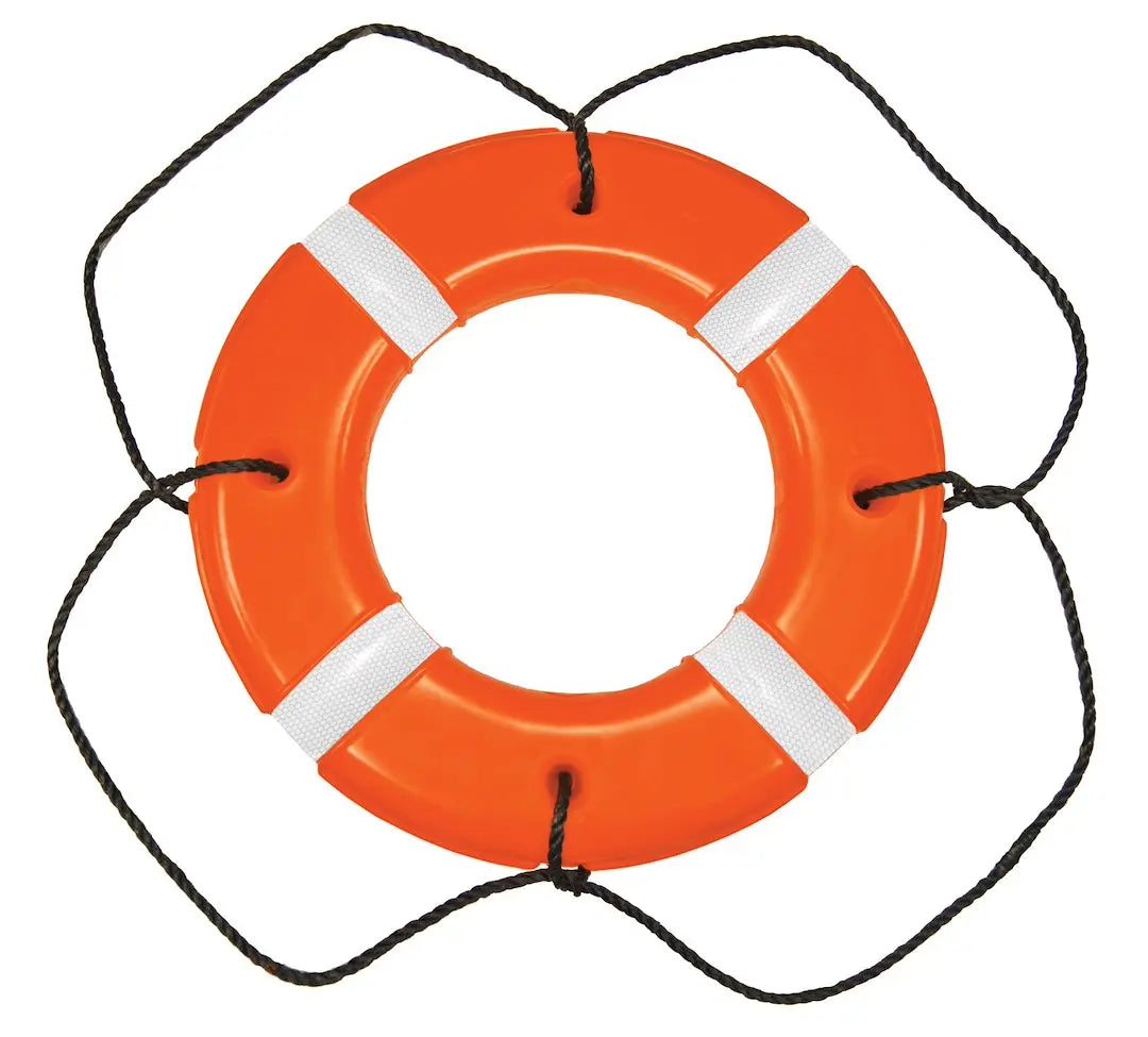 TaylorMade 30' Orange Polyethylene Shell Life Ring T4V571 for Marine Safety