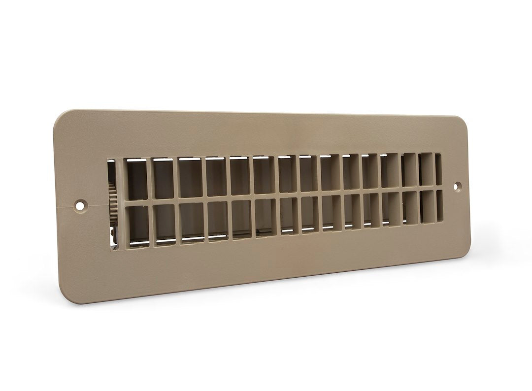 B&B Molders Floor Register 2x10 with Damper - Durable Ventilation Grille