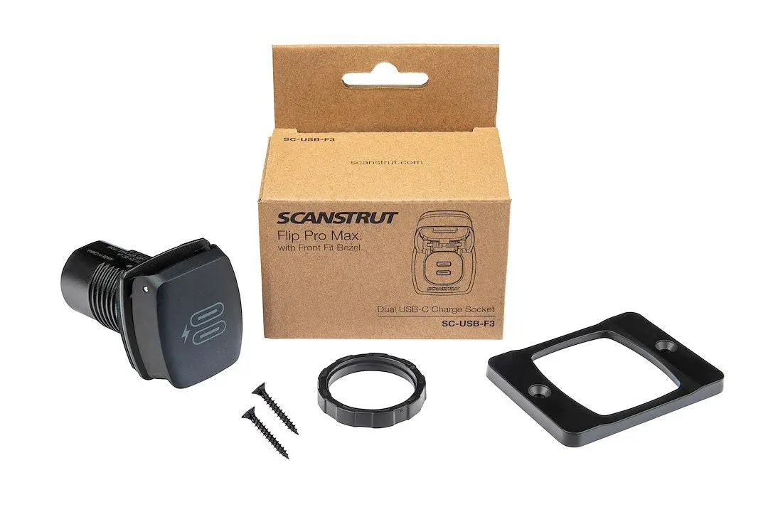 Scanstrut Flip Pro Max Dual USB-C Charge Socket - Reliable Marine Power Solution