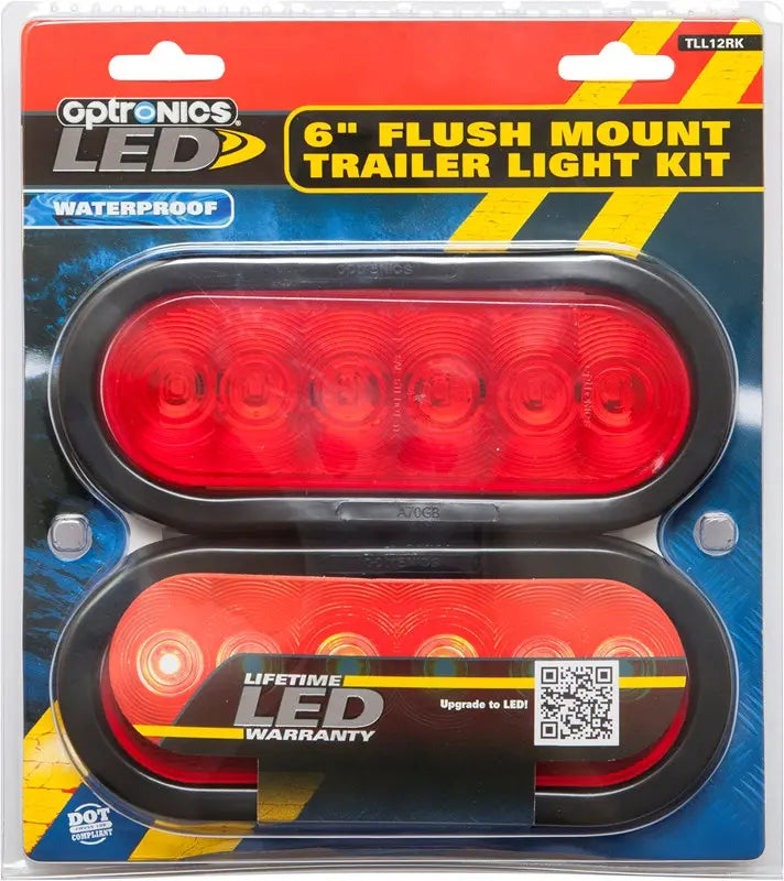 Optronics TLL12RK LED 6 Diode Oval Kit for Trailers and Vehicles