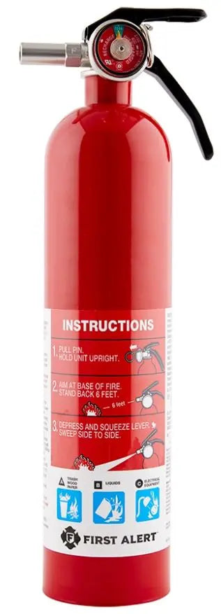 BRK ELECTRON PRO25 Fire Extinguisher – 1A10BC Class for Home and Commercial Safety