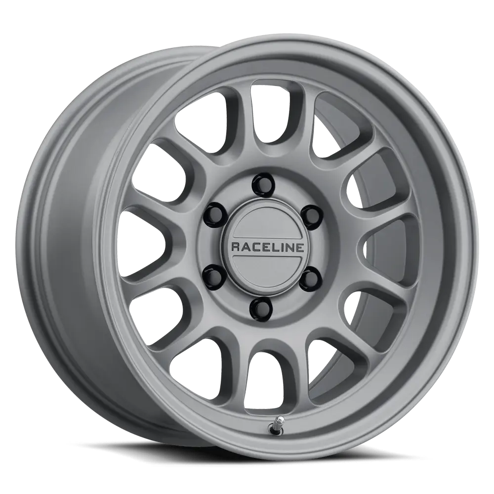 RACELINE Rogue Titanium 20x9 Wheel with 6x139.7 Bolt Pattern - Zero Offset