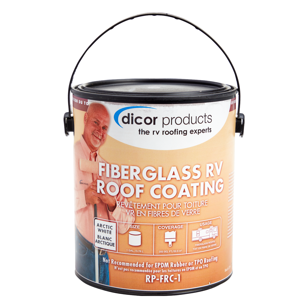 DICOR CORP 1-Gallon Fiberglass RV Roof Coat RPFRC1