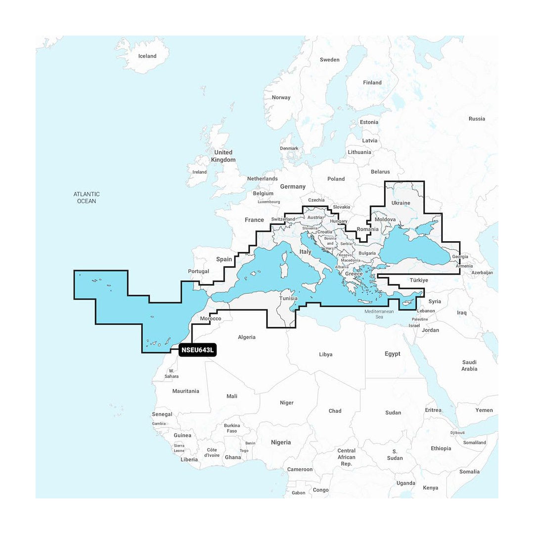 Garmin Carto Mediterranean & Black Sea Map - Part Number 010C127220
