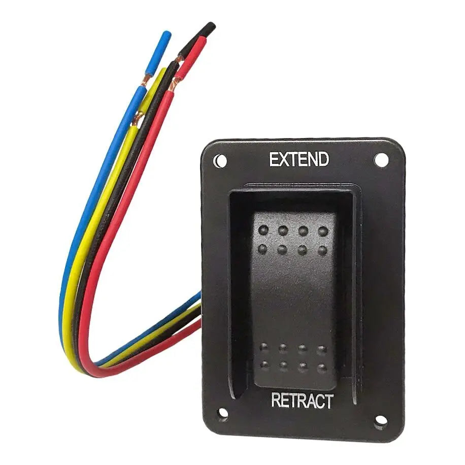 Lippert Components Black IP66 Electric Jack Switch with Harness - Part 387874