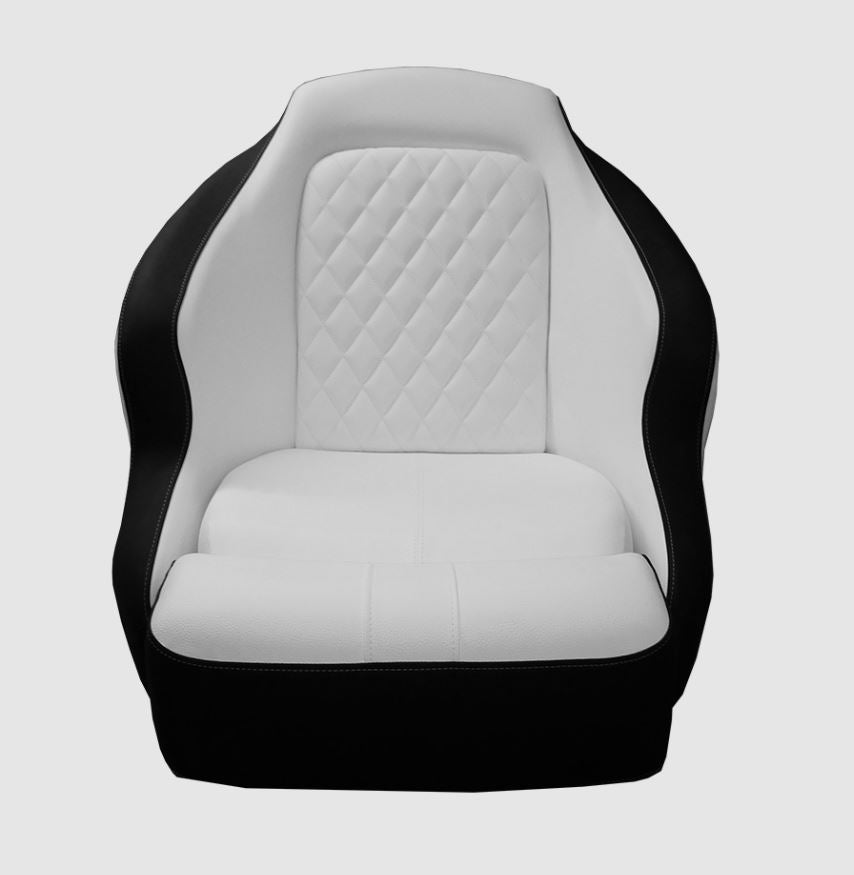 TACO METALS Anclote Diamond Bucket, White/Black - A125WHTBLK