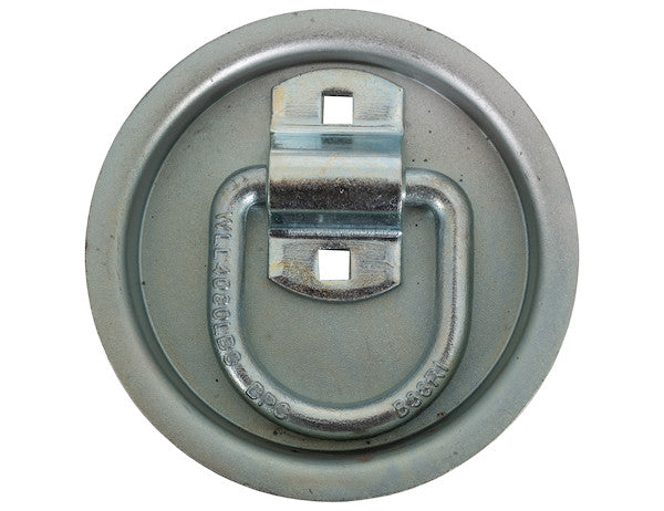 Buyers Prod B38RP Forged 2-Hole D-Ring with Round Reinforced Plate