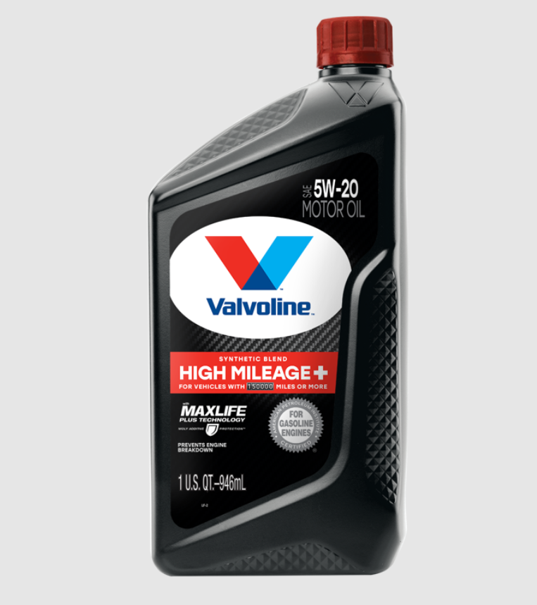 Valvoline High Mileage Engine Oil EP 150 5W20 - Long-Lasting Motor Oil for Older Vehicles