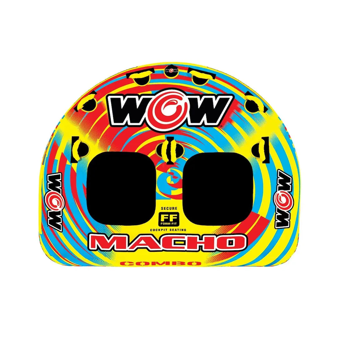 WOW Sports Macho 2-Person Towable Water Tube - Durable and Exciting Towable Ride