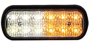Buyers Prod Light Strobe 5 in 1/2 Amber with 1/2 Clear - Part Number 8891602