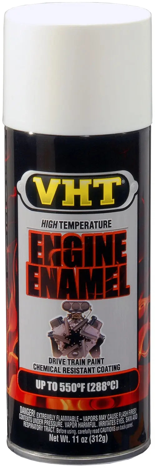 VHT White Engine Enamel - Part Number SP129 for Automotive Painting and Coating