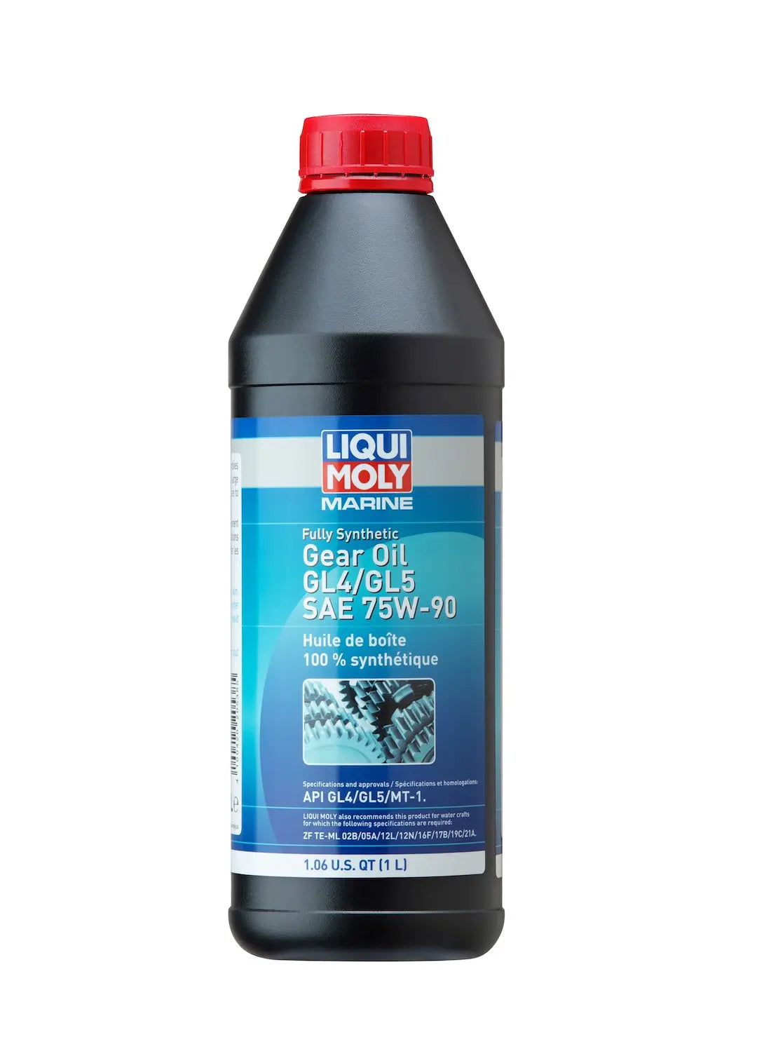 LIQUI MOLY Marine Full Synthetic Gear Oil GL4/5 75W90 - High-Performance Gear Lubricant for Marine Applications