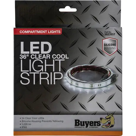 Buyers Prod 36-inch Clear/Cool LED Silicone Strip Light (Part #5623957)