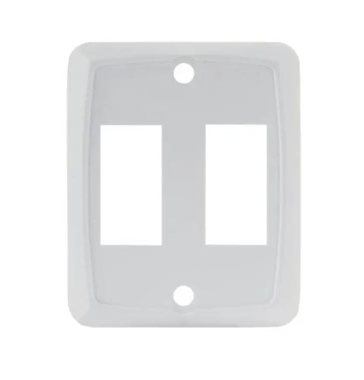 JR Products Double Face Plate White Part Number 12875