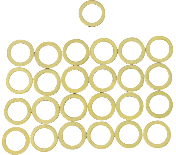 Helix Racing Copper Brake Banjo Washers, 25 Pack - Reliable Brake System Components