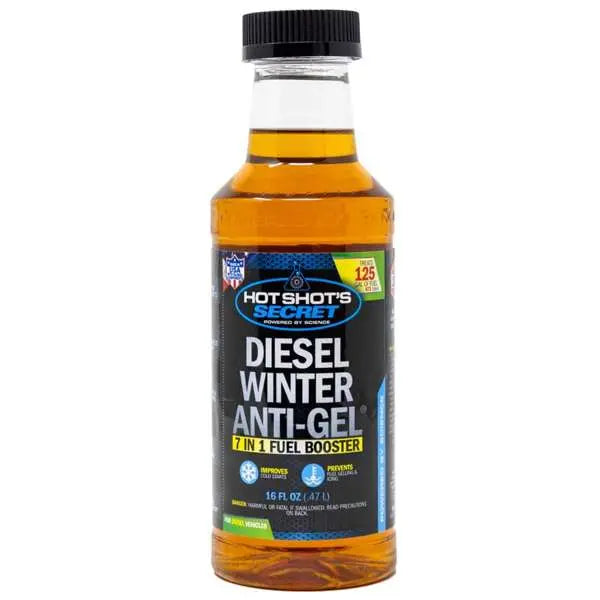 HOT SHOTS Diesel Winter Anti-Gel 16 oz. Round - Prevents Fuel Gelling in Cold Weather