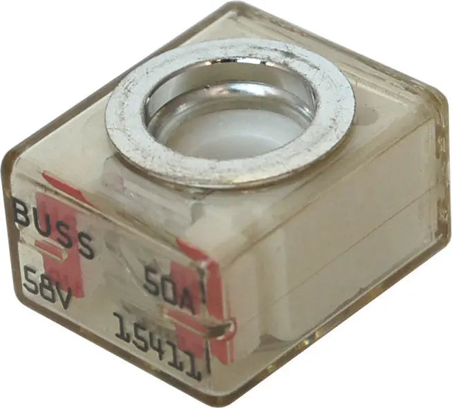 Blue Sea Systems 50A Fuse Terminal (Part No. 5177BSS) - Heavy-Duty Battery Fuse Block for Reliable Circuit Protection