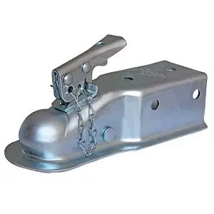 Husky Towing 87076 2-Inch Ball Coupler with Chain for Heavy-Duty Towing