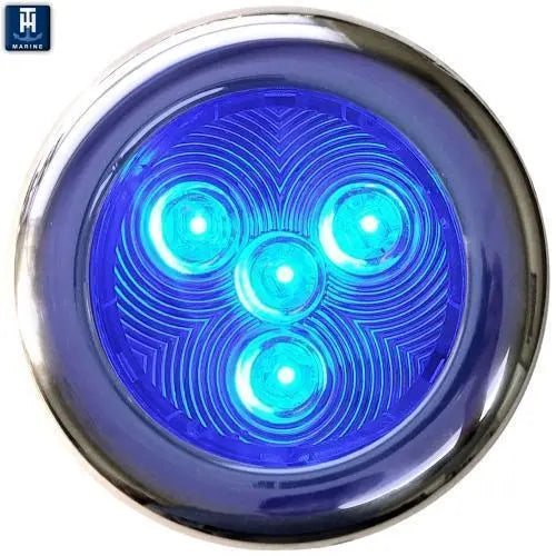 T-H Marine 3' Blue LED Puck Light LED51828DP for Marine and RV Applications