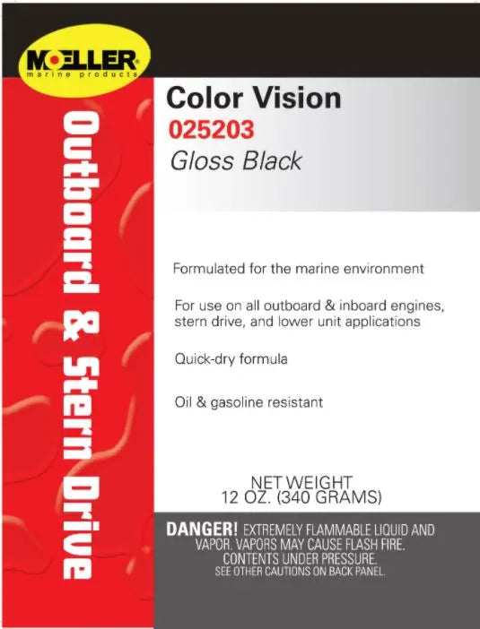 Moeller Color Vision Gloss Black - Part Number 025203