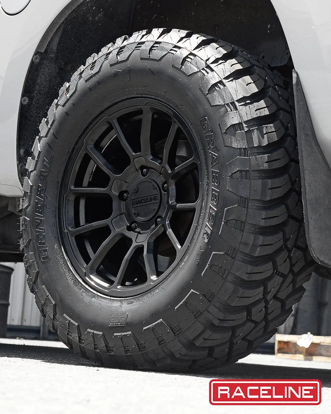 Raceline Gauge Satin Black 18x9 Wheel with 5x127 Bolt Pattern and +18mm Offset