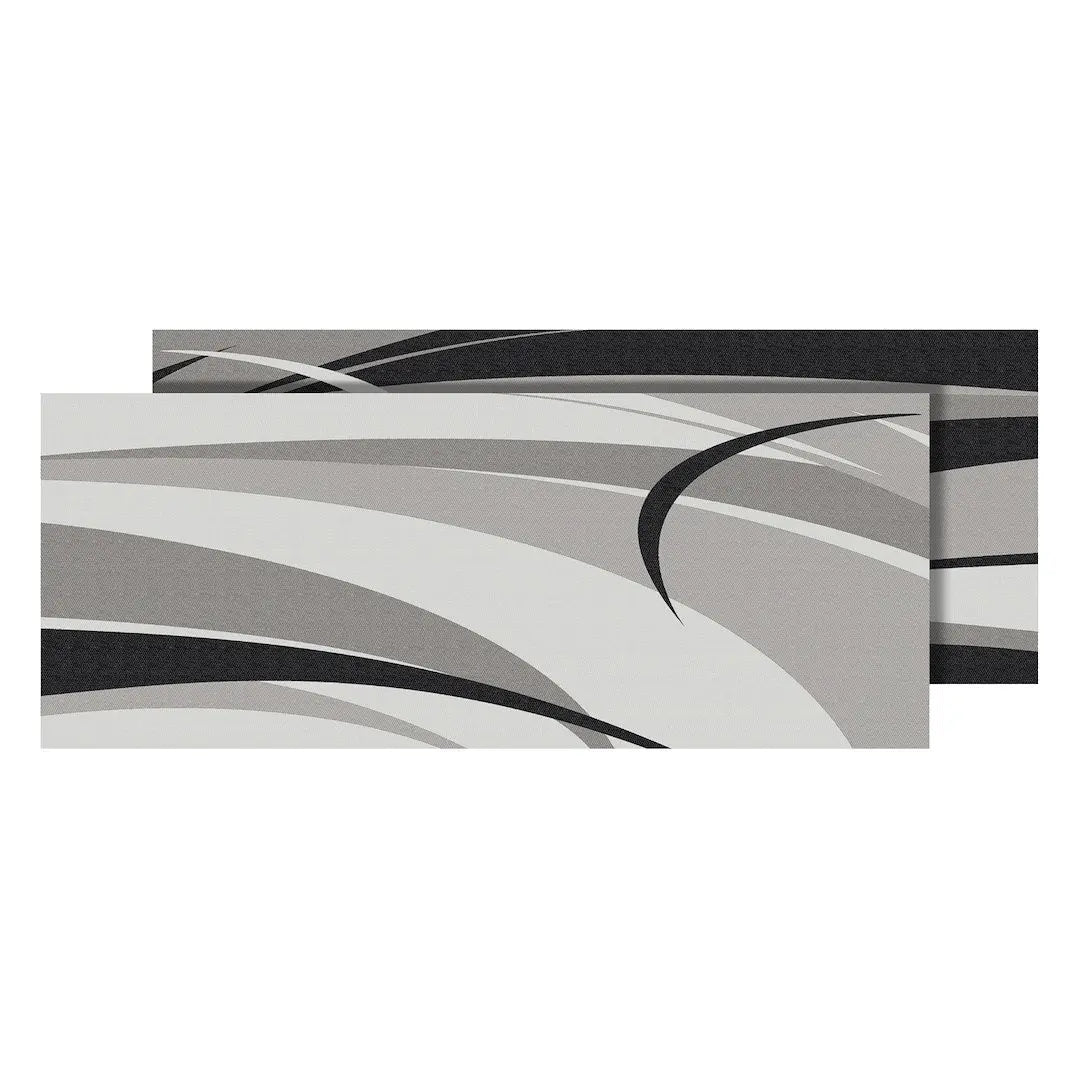 Faulkner 53012S Mat Graphic Black and Grey 9x12 Inches