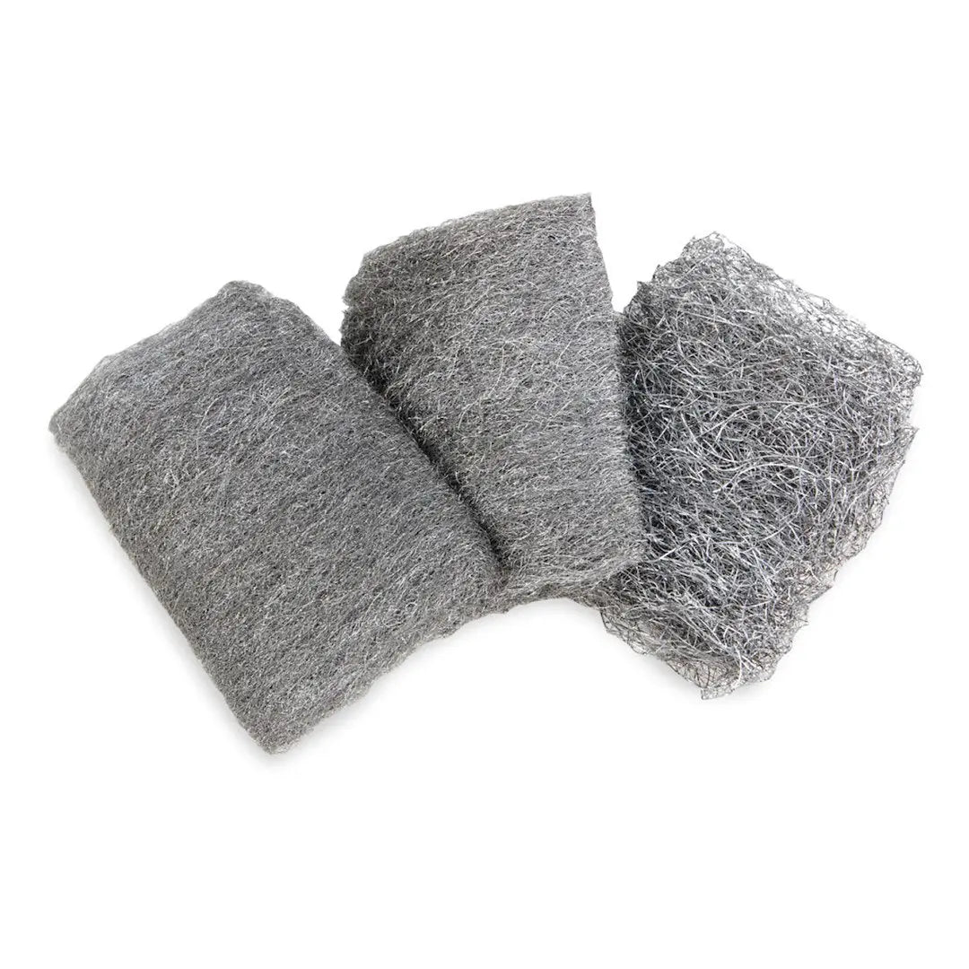 Perform Tool W1253 3-Piece Steel Wool Multigrade Set for Cleaning and Polishing