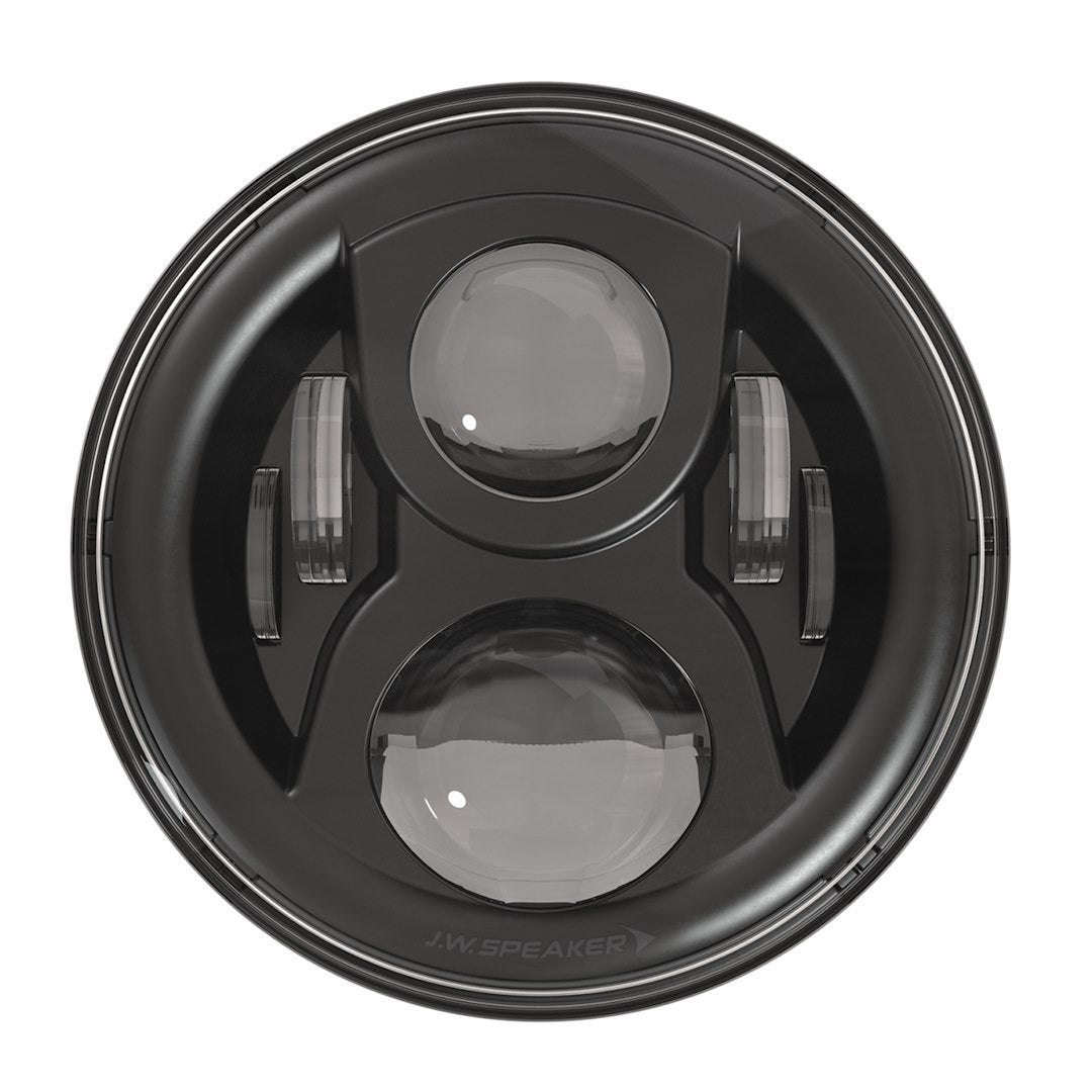 JW Speaker 8700 EV2-S 12/24V DOT Headlamp in Black