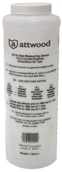 Attwood Mari 118731 Fuel and Oil Mixing Bottle for Marine Engines