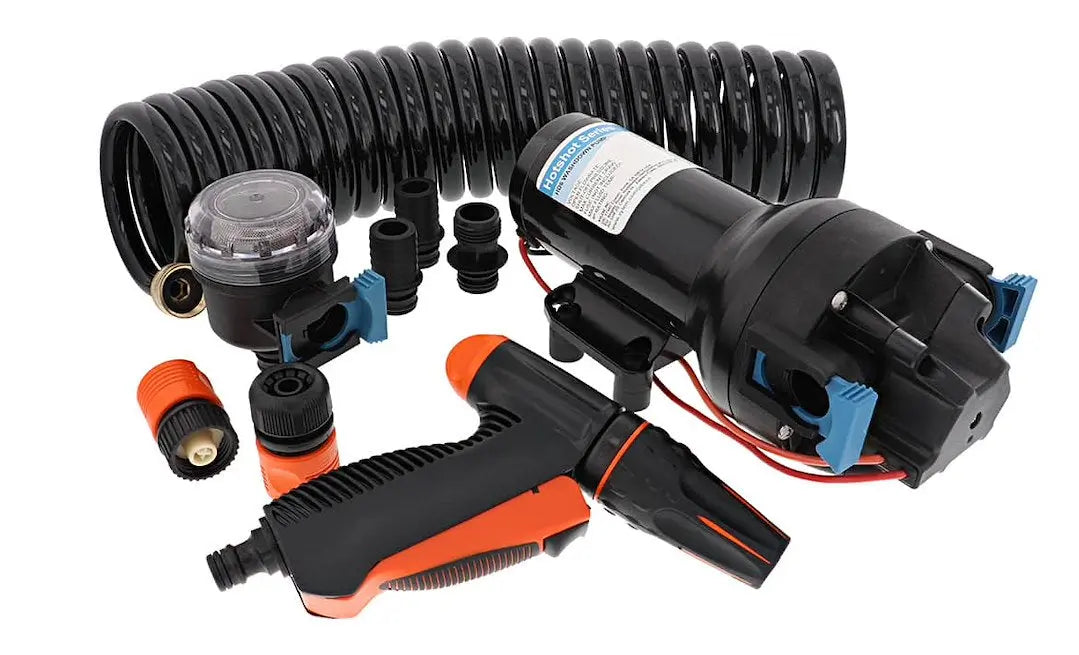 JABSCO Hotshot HD6 12V 6 GPM 70 PSI Pump Kit - Reliable Marine Water Pump